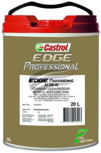 Castrol EDGE Professional A3 0W-40 20L