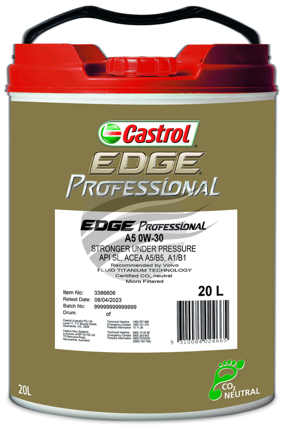 Castrol EDGE Professional A5 0W-30 20L