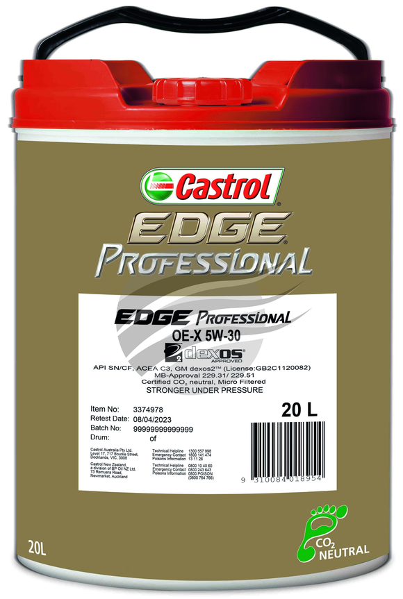 Castrol EDGE Professional OE-X 5W-30 20L