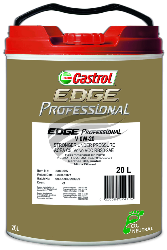 Castrol EDGE Professional V 0W-20 20L