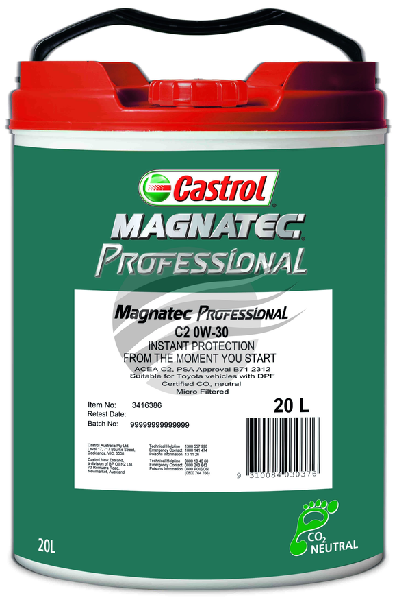 Castrol MAGNATEC Professional C2 0W-30 20L