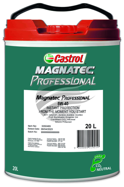 Castrol Magnatec Professional 5W-40 20L $239.99 – Lyto