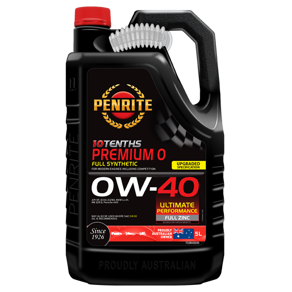 Penrite 10 Tenths Premium 0 0W-40 5L