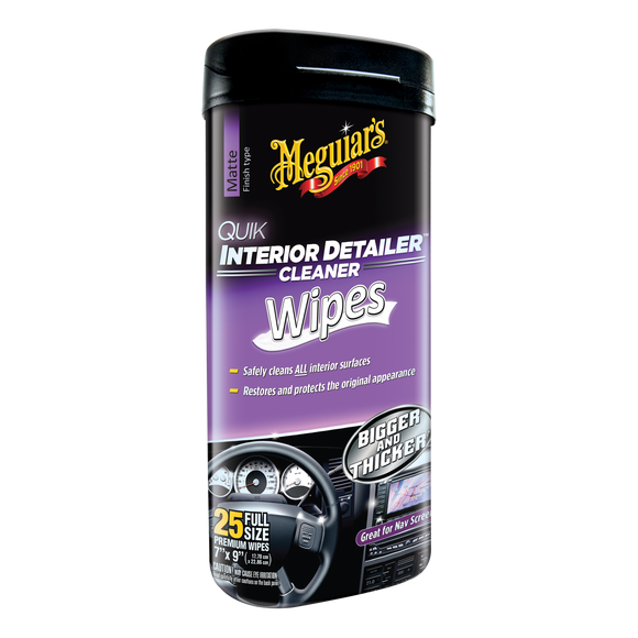 Quik Interior Detailer Wipes (25 Wipes)