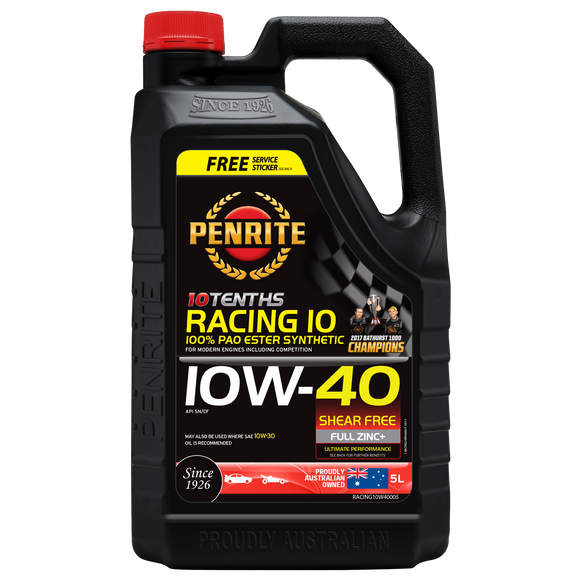 Penrite 10 Tenths Racing 10 10W-40 5L