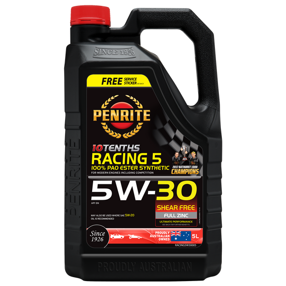 Penrite 10 Tenths Racing 5 5W-30 5L