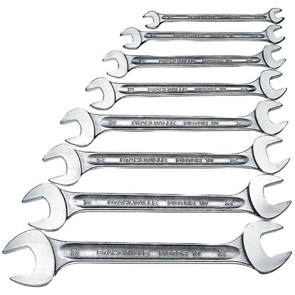 Stahlwille Double Open End Spanner Set 6x7mm-20x22mm